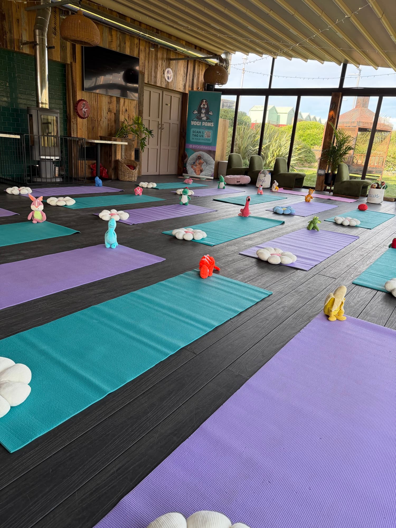 The Yogi Paws studio set up for a session